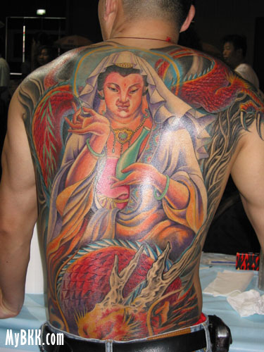 Buddha. Hindu deity. Bangkok Tattoo Arts Festival Buddha. Hindu deity. Bangkok Tattoo Arts Festival