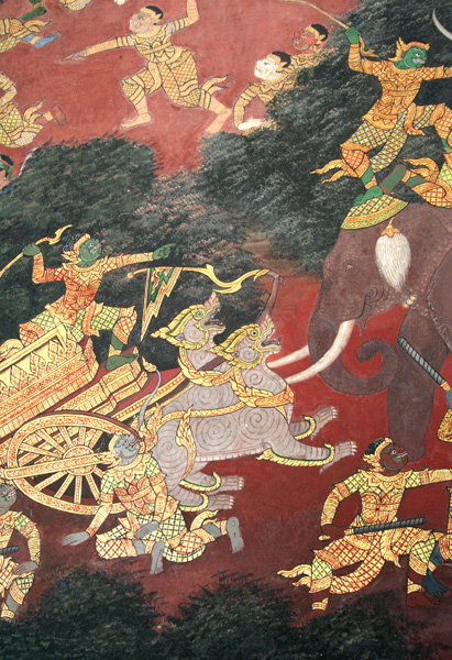 Mural at the Grand Palace